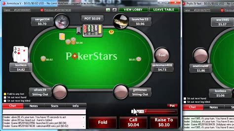 pokerstars bet slider